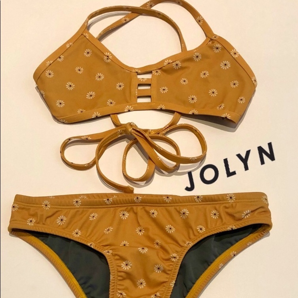 JOLYN Tomcat Yellow Sunflower Bikini